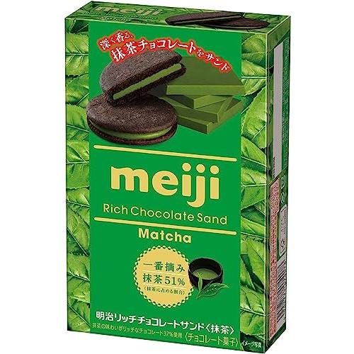 明治 リッチ抹茶チョコサンド 6枚